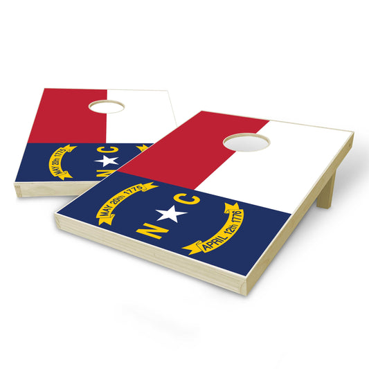 North Carolina State Flag Tailgate Cornhole Set
