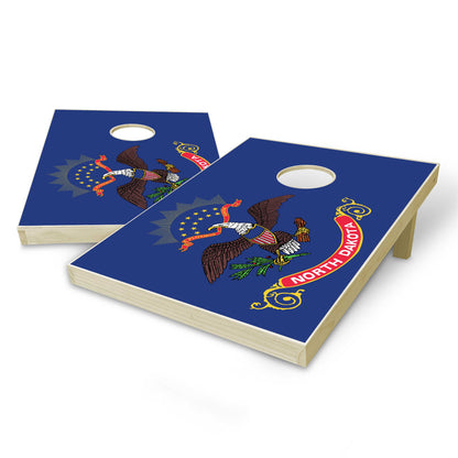 North Dakota State Flag Tailgate Cornhole Set