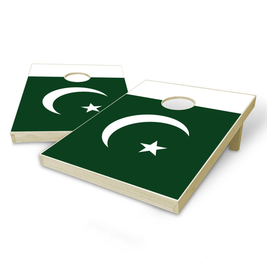Pakistan Flag Tailgate Cornhole Set