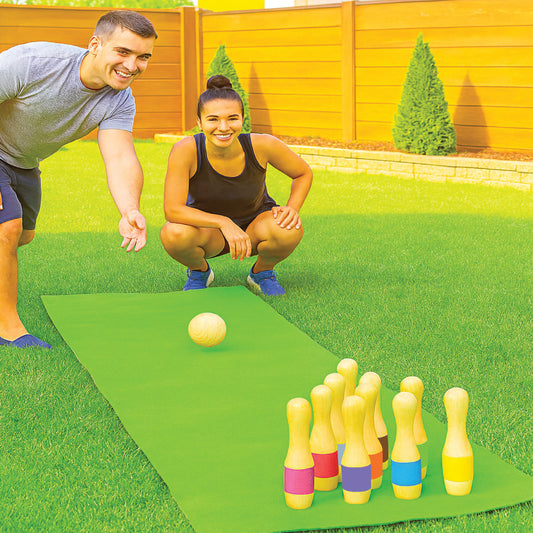 Yard Bowling Premium Hardwood Set
