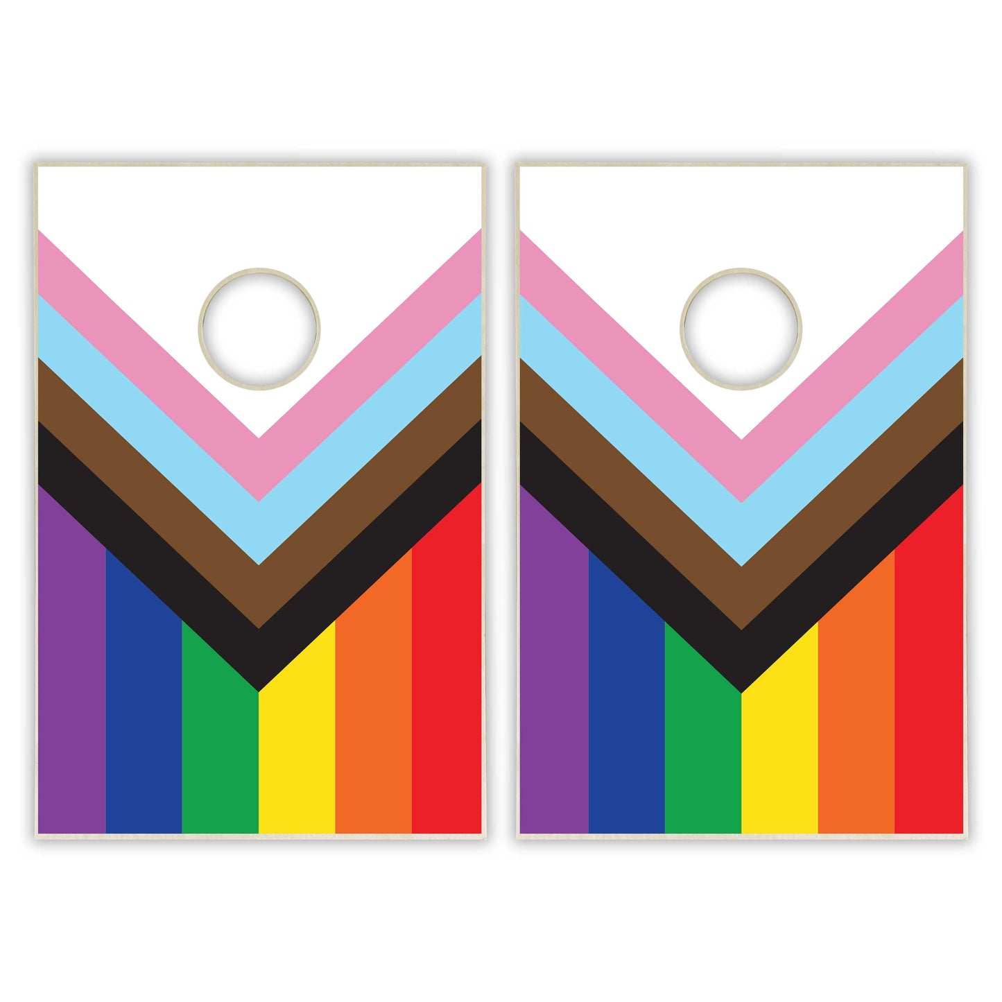 Pride Flag Tailgate Cornhole Set