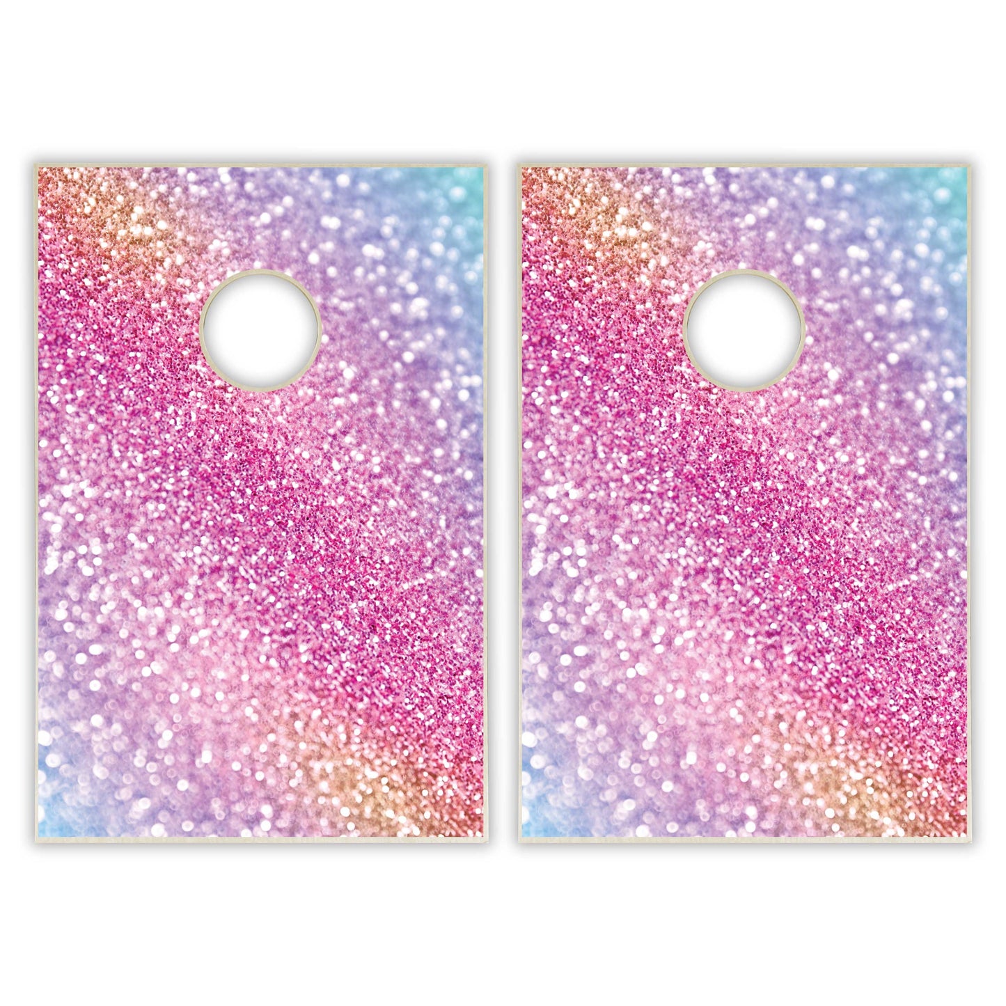 Pride Glitter Tailgate Cornhole Set