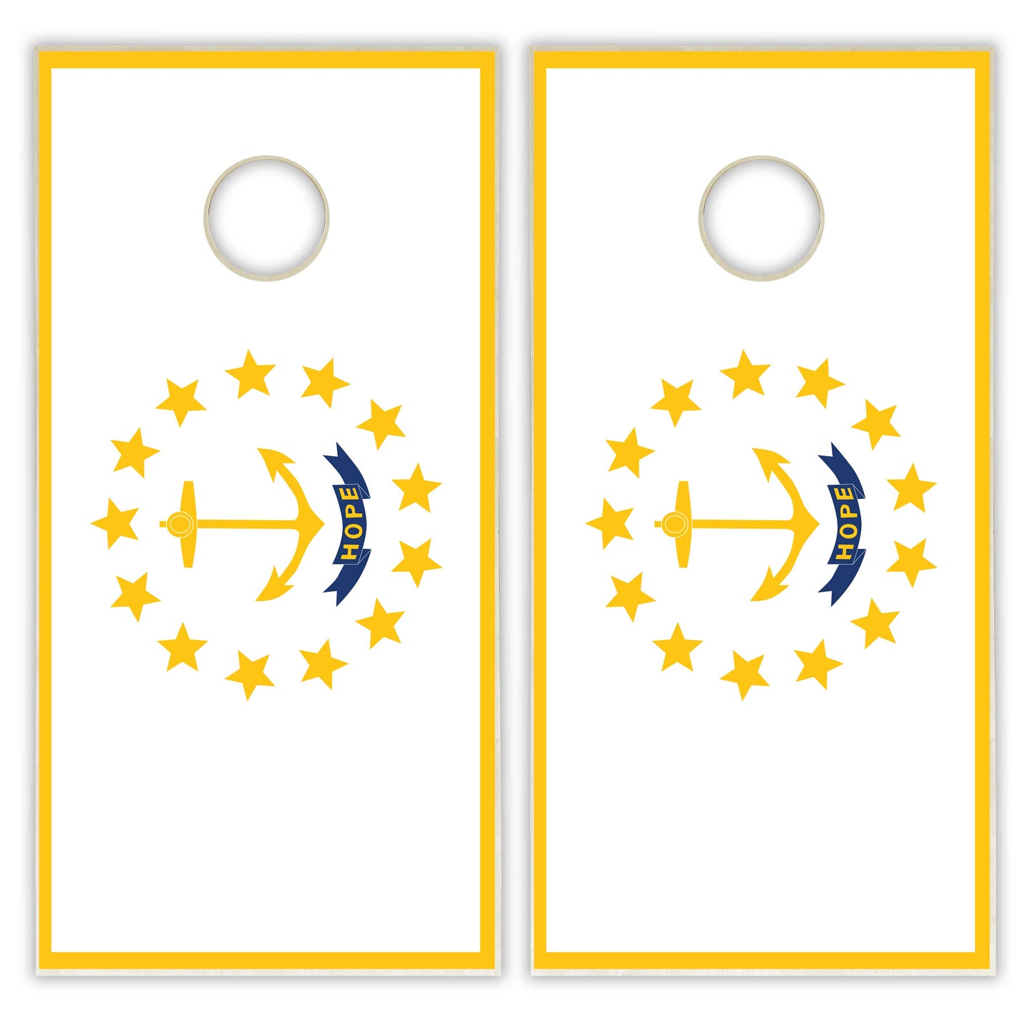 Rhode Island State Flag Cornhole Set
