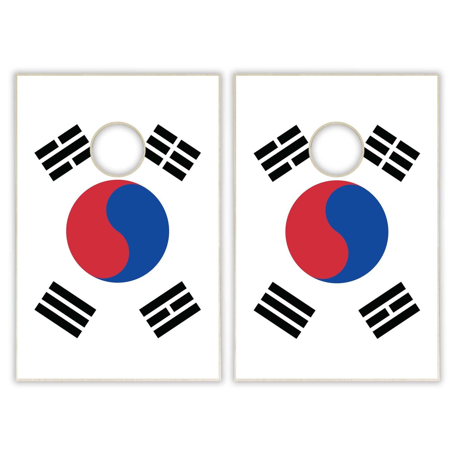 South Korea Flag Tailgate Cornhole Set