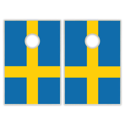 Sweden Flag Tailgate Cornhole Set