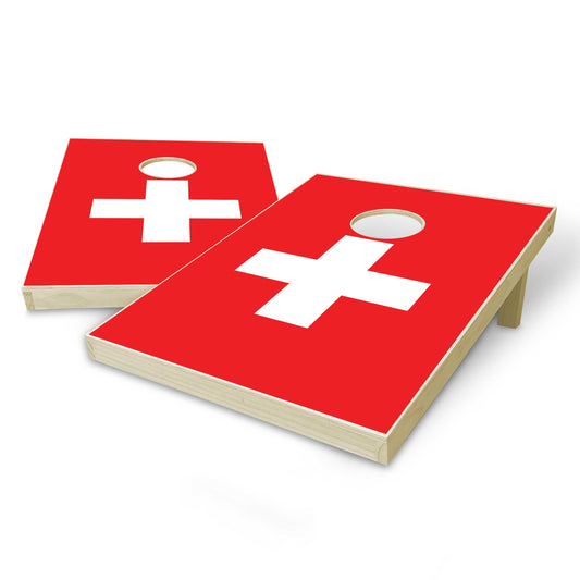 Switzerland Flag Tailgate Cornhole Set