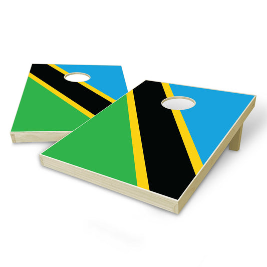 Tanzania Flag Tailgate Cornhole Set