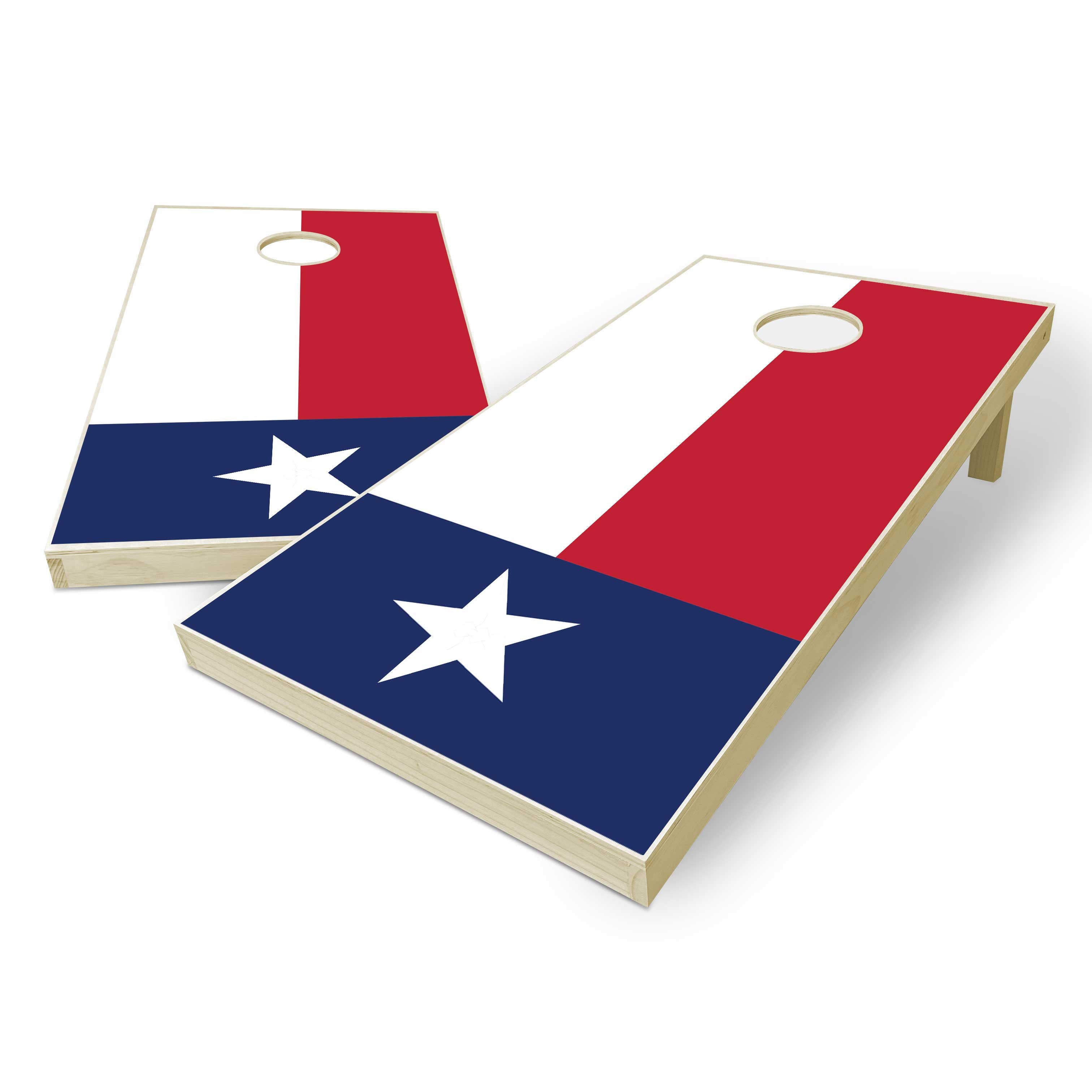 Texas state flag worn / distressed custom cornhole bags set of 8 - made in the usa! corn or all weather plastic outlets resin filled