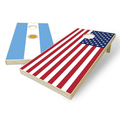 Mix and Match Country Flag Regulation Cornhole Set