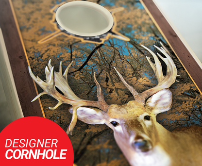 Framed Deer Cornhole Set