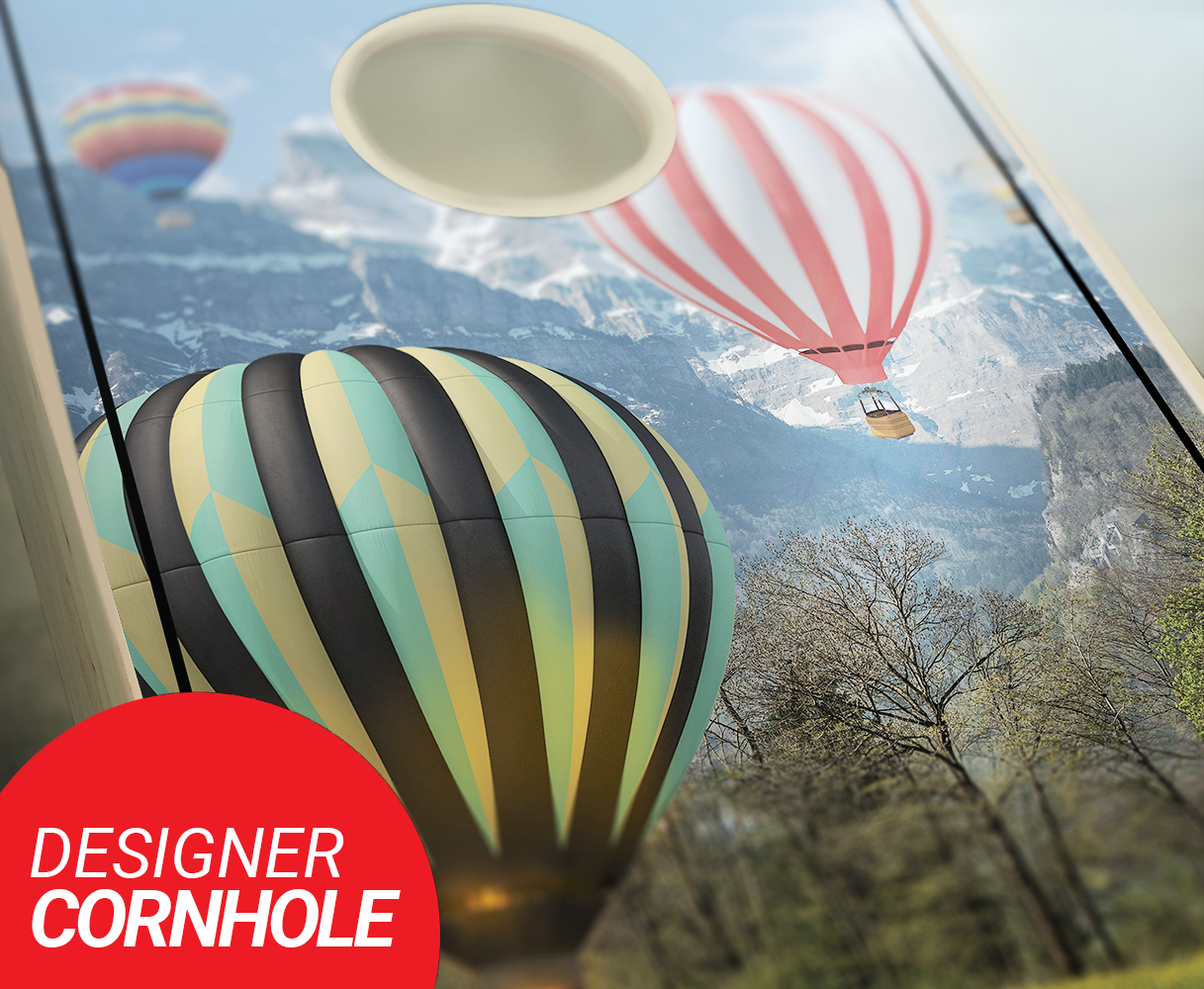 Hot Air Balloon Cornhole Set