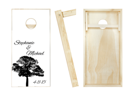 Customized Tree Wedding Cornhole Set