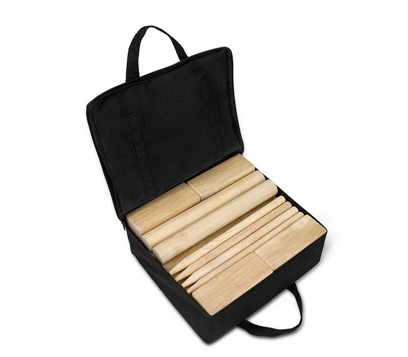 Kubb Game Set | Wooden Kubb Set with Carrying Case