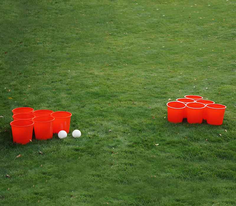 Yard Games Giant Pong with Durable Buckets and Balls