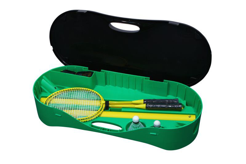 Portable Badminton Set: Net, Rackets, & Shuttlecocks