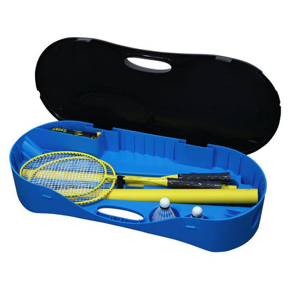 Badminton Net, & Portable Shuttlecocks Rackets, Set: