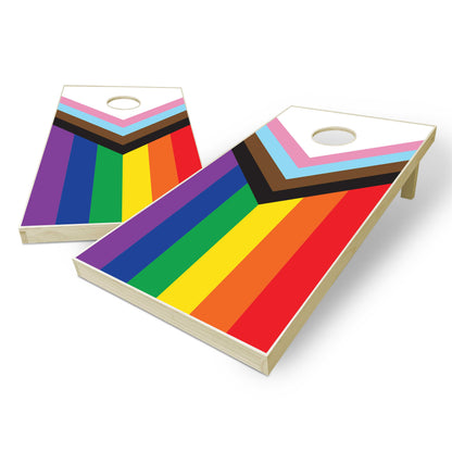 Pride Flag Cornhole Boards