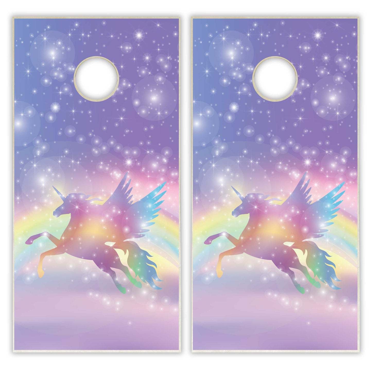 Pride Unicorn Silhouette Cornhole Boards
