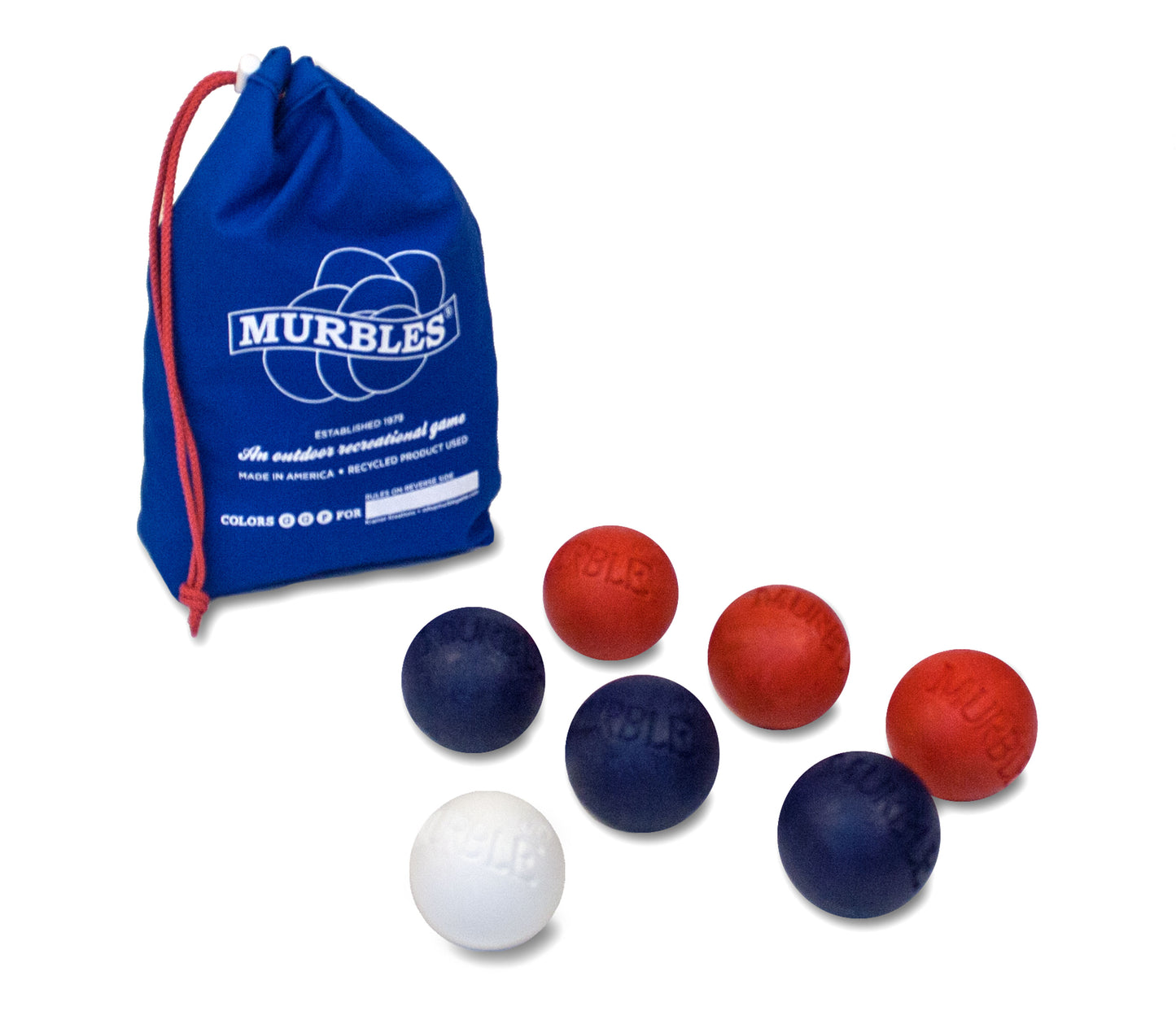 Murbles Standard 7 Ball Travel Bocce Ball Game