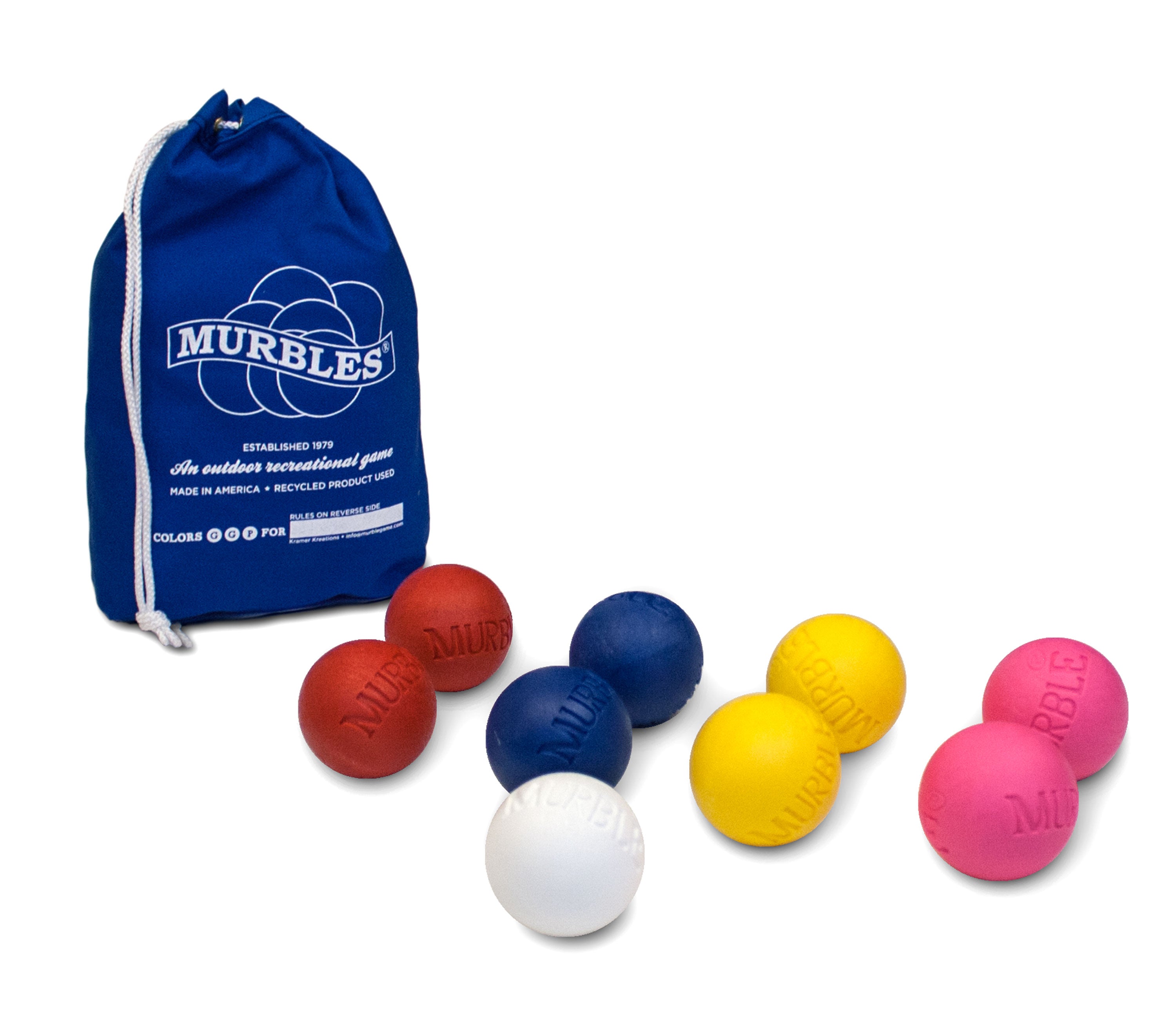 Murbles Game Travel Bocce Ball Set YardGames