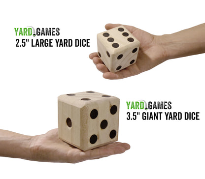 Large Wooden Yard Dice with Scoresheets