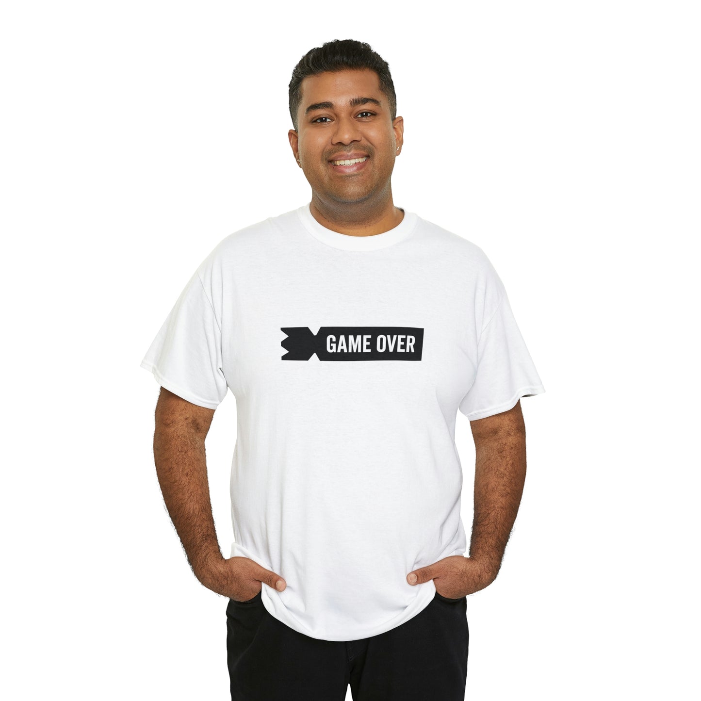 Kubb Game Over Yard Game T Shirt Unisex Heavy Cotton Backyard Game T-Shirt