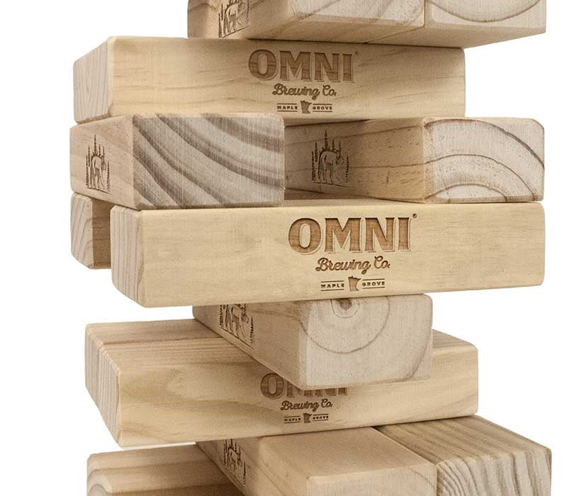 Personalized Giant Tumbling Timbers/ hotsell Stacking Blocks Game with Wooden Box/ Size 4.7 inch (12cm)