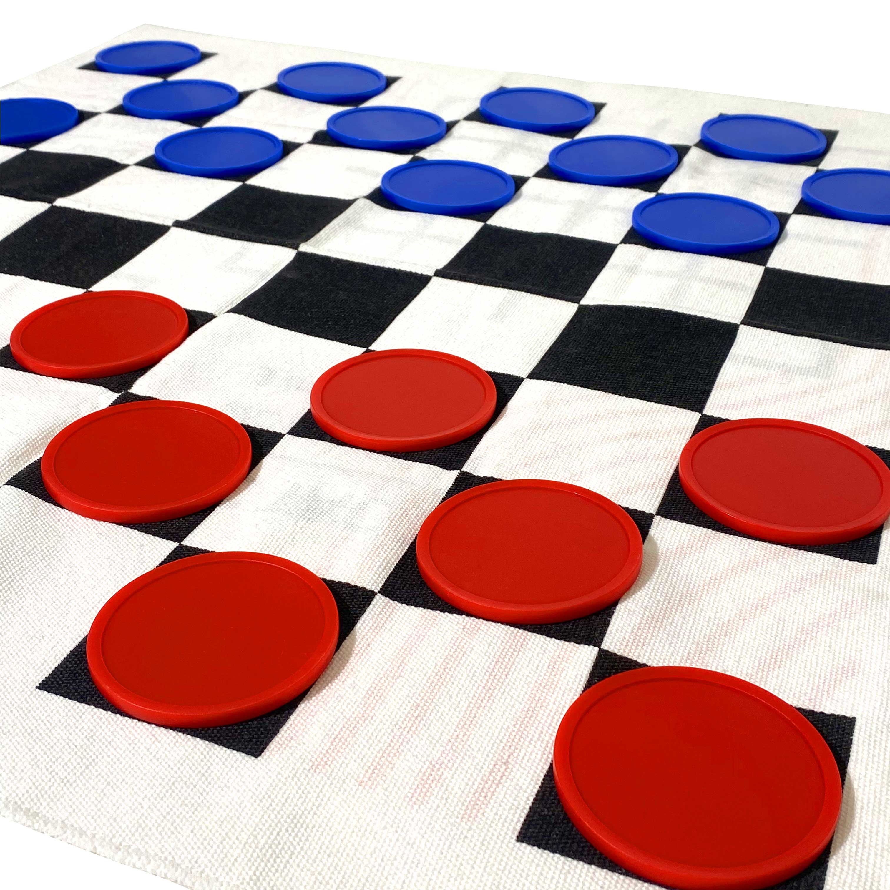 Giant Checkers Game | Lawn Checkers & Tic Tac Toe Set