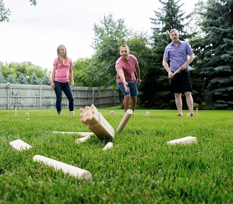 ropoda Kubb Game Premium Set - Game Set for Yard/Outdoor/Lawn/Beach -  Pinewood Viking Chess Game with Carrying Bag for Adults and Kids